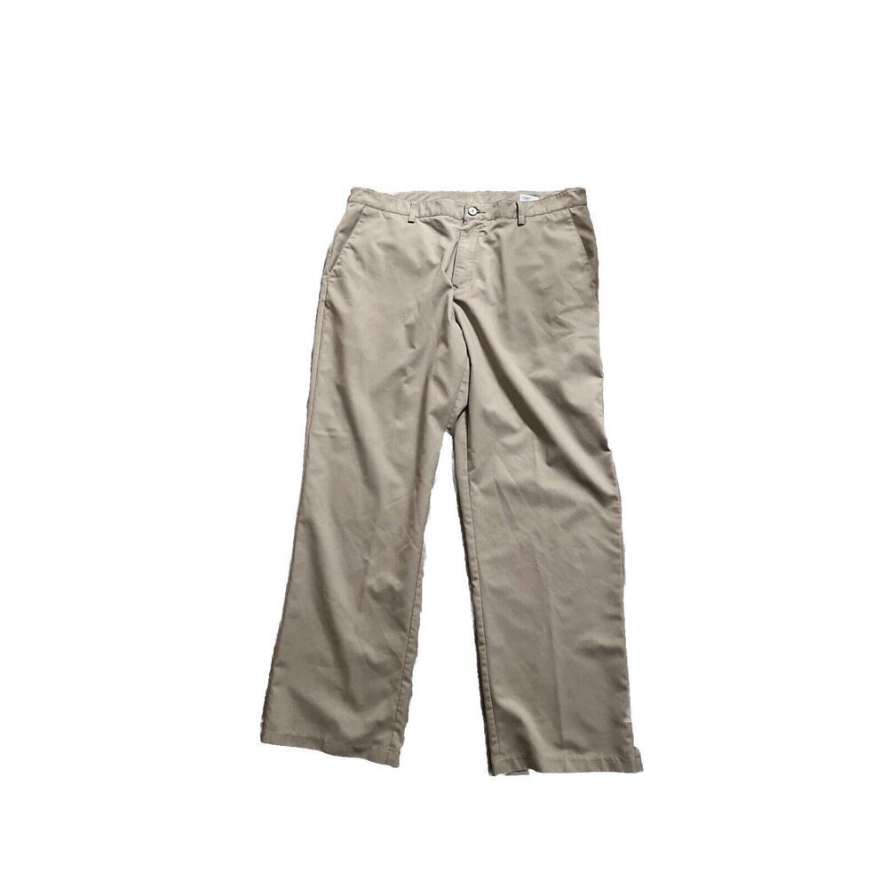 Adidas Pants Mens 38x32 Beige Khaki Golf Performance Clima Cool Lightweight